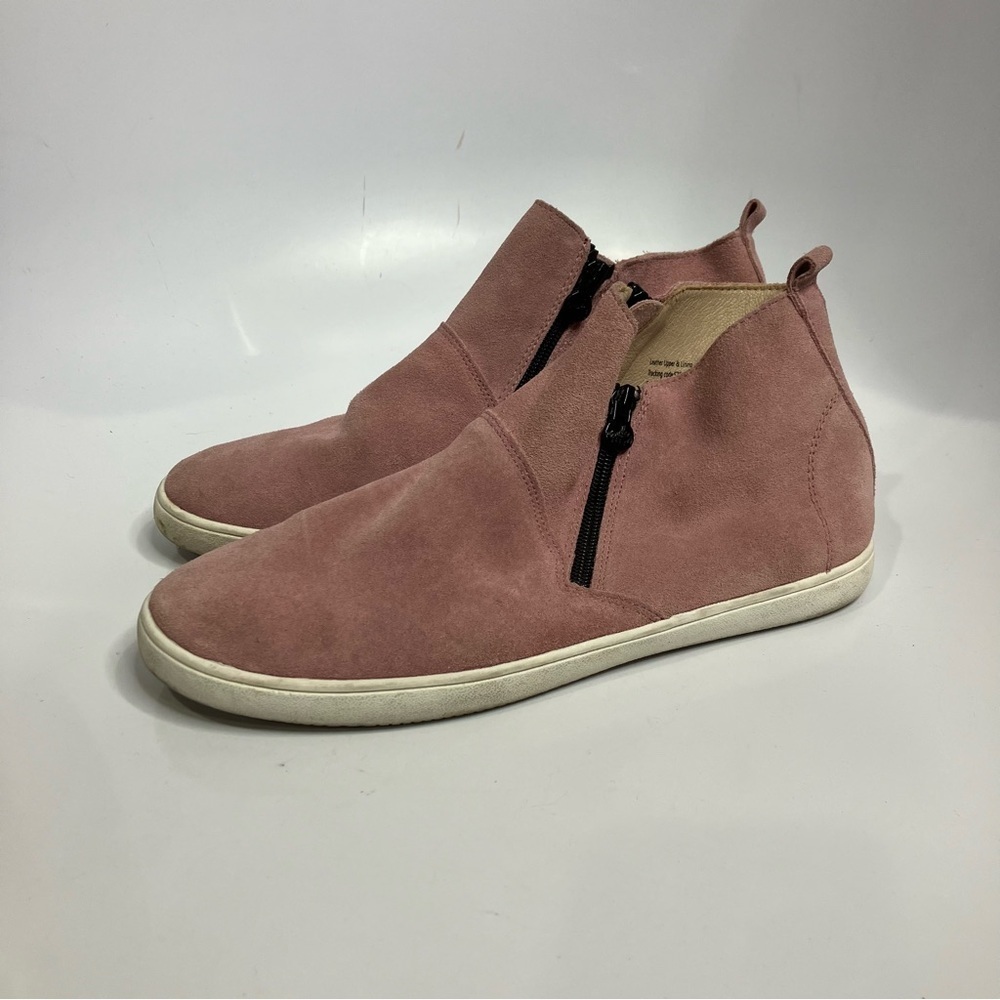 Monkey feet pink suede ankle boots women’s size 39